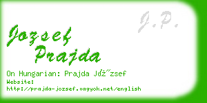 jozsef prajda business card